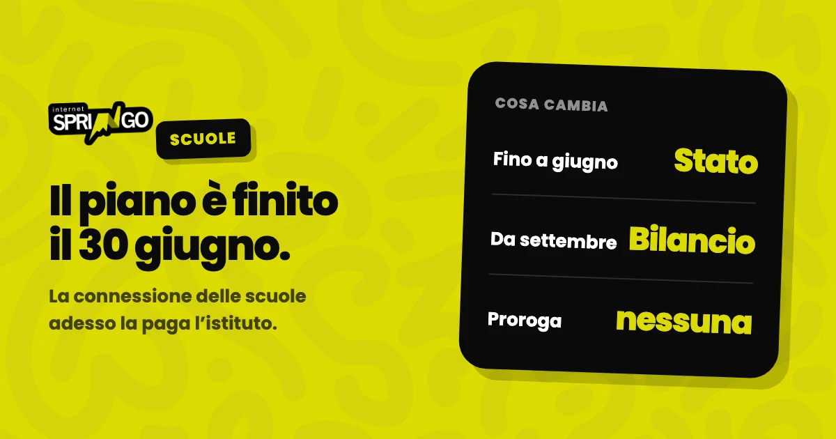 Il Piano Scuola Connessa è scaduto il 30 giugno 2026: la connessione delle scuole passa al bilancio dell istituto